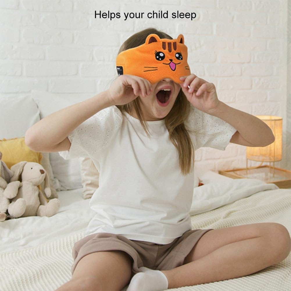 Diadema de Animales Auriculares Bluetooth InaláMbricos de Terciopelo Suave con MicróFono Diadema Bluetooth con Altavoz Delgado Antifaz para Dormir,E