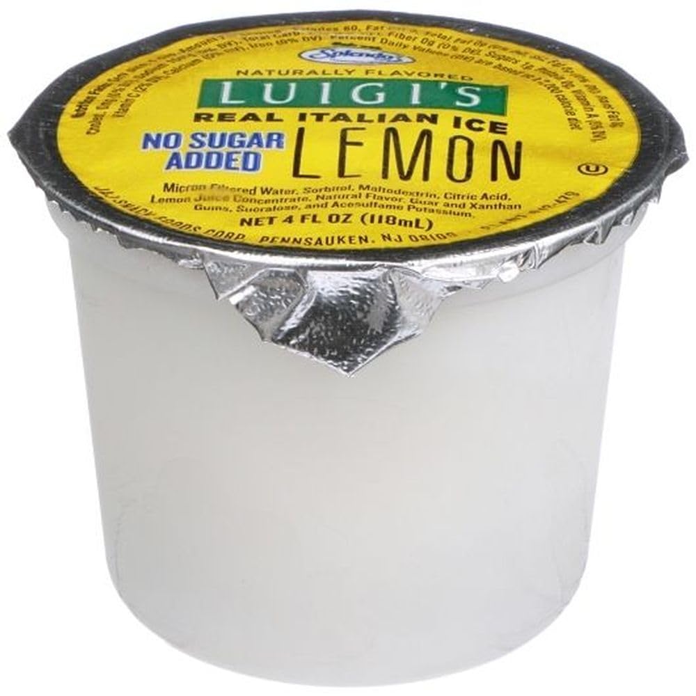 LUIGI'S Real Juice Italian Ice Cups by J and J Snack Foods – 4 ounces