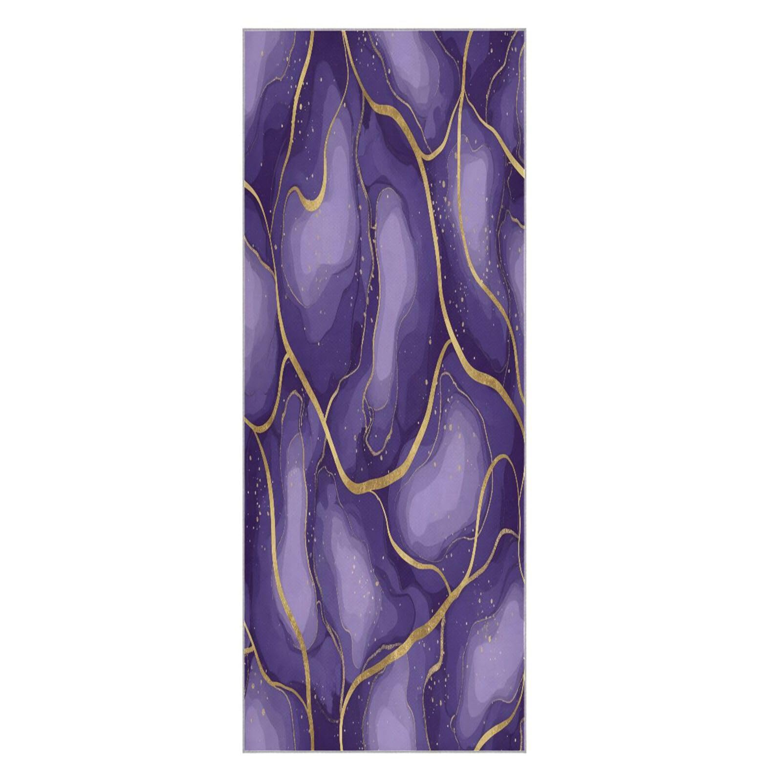BURSTDDY Marble Hot Yoga Towel Absorbent Non Slip Yoga Mat Towel