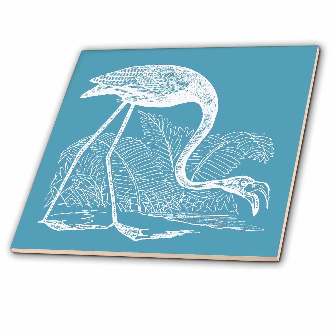 Carrelage flamant rose 3dRose céramique pour rénover une crédence ternie