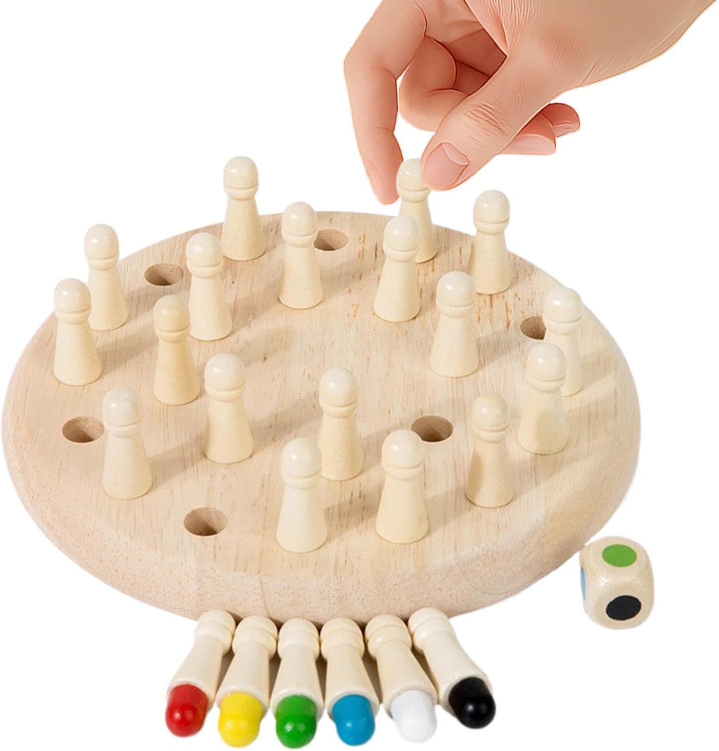 Wooden Memory Chess Matching Game Logic Thinking Training Toy