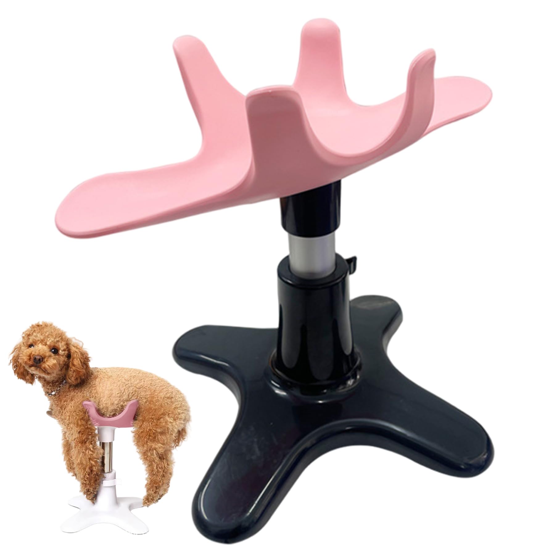 Nuiorfty Dog Grooming Stand Adjustable Height Rotatable Dog Stand for Grooming, Rubber Pet Support Holder for Bathing Trimming
