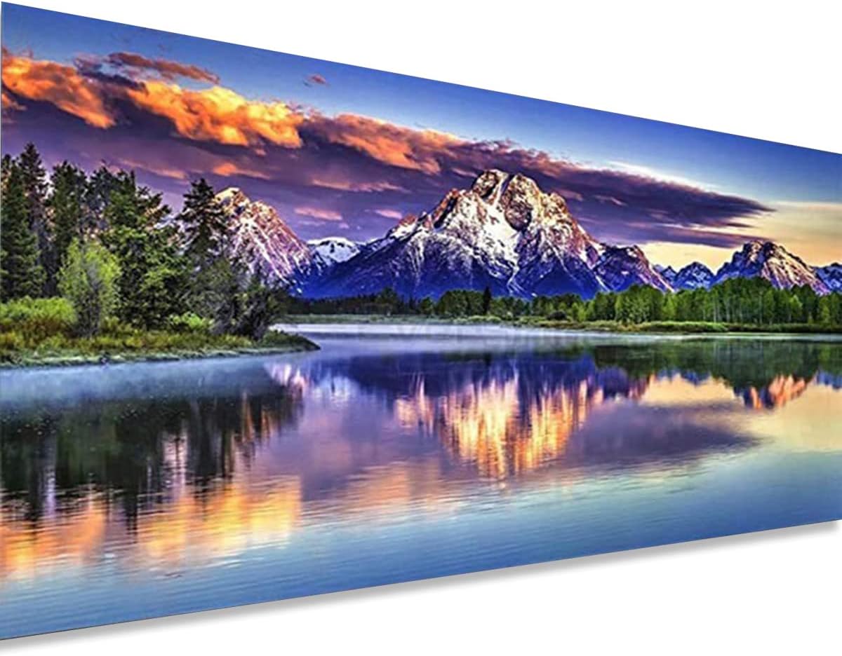 Instarry DIY 5D Diamond Painting Kits for Adults Large Size Landscape Rhinestones Embroidery Wall Decor 39.4x15.7 inch