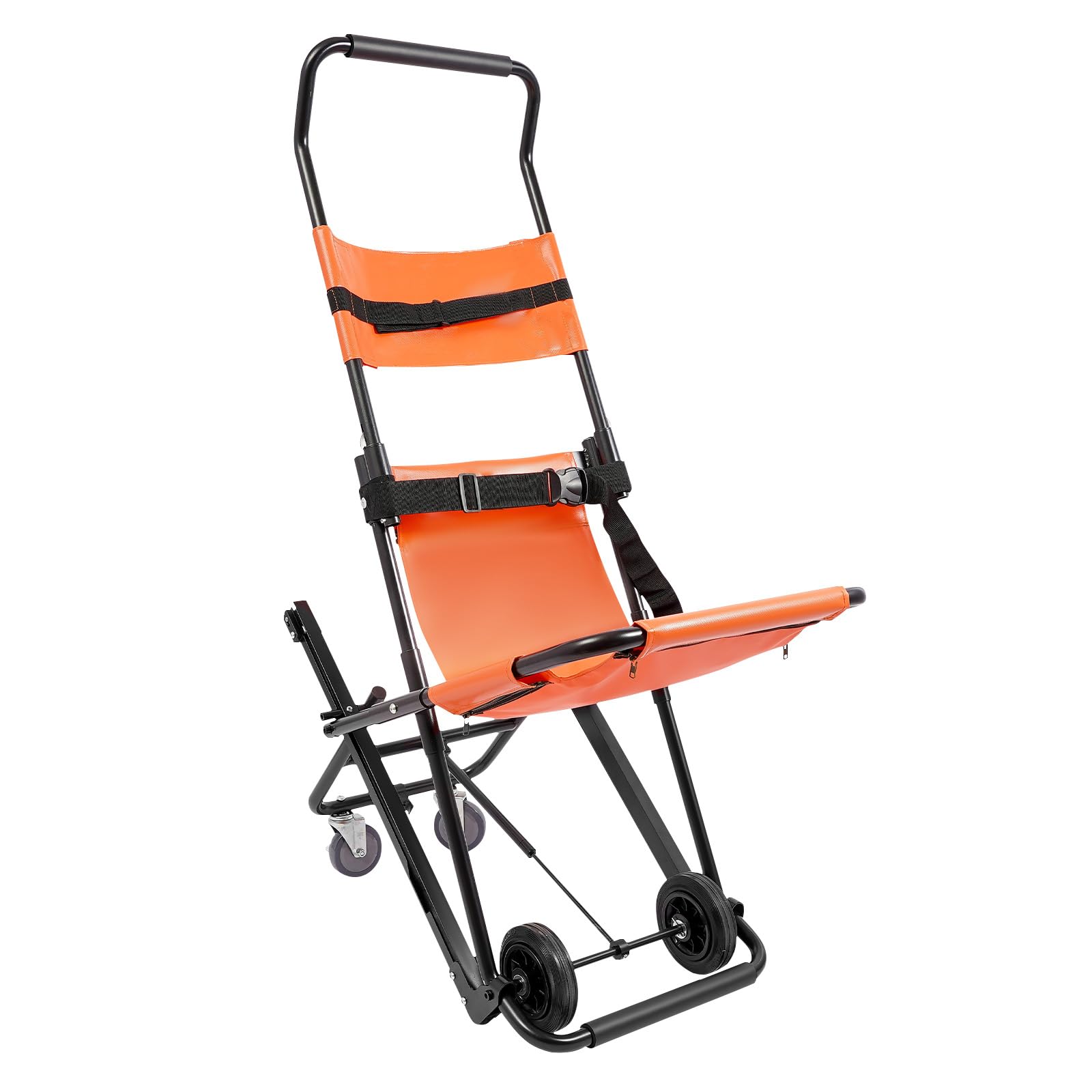 Silla de escalera de transporte manual | Silla plegable para escaleras de emergencia con ruedas, silla portátil para el traslado diario, ancianos y discapacitados, capacidad de carga 159 kg/350.53lbs