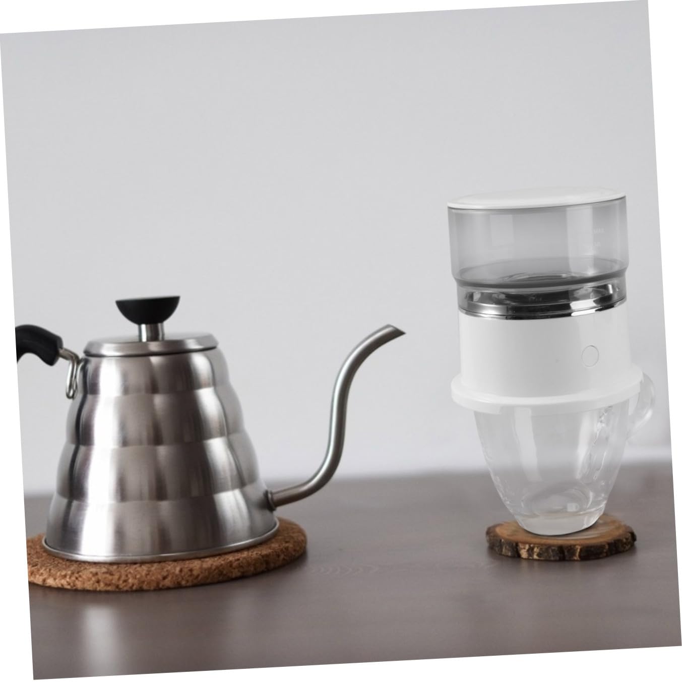 YARNOW Macchina per Caffè Automatica a Goccia Portatile 160ml Filtro Fine in Acciaio Inox per Ufficio e Attività All'aperto Stili multipli
