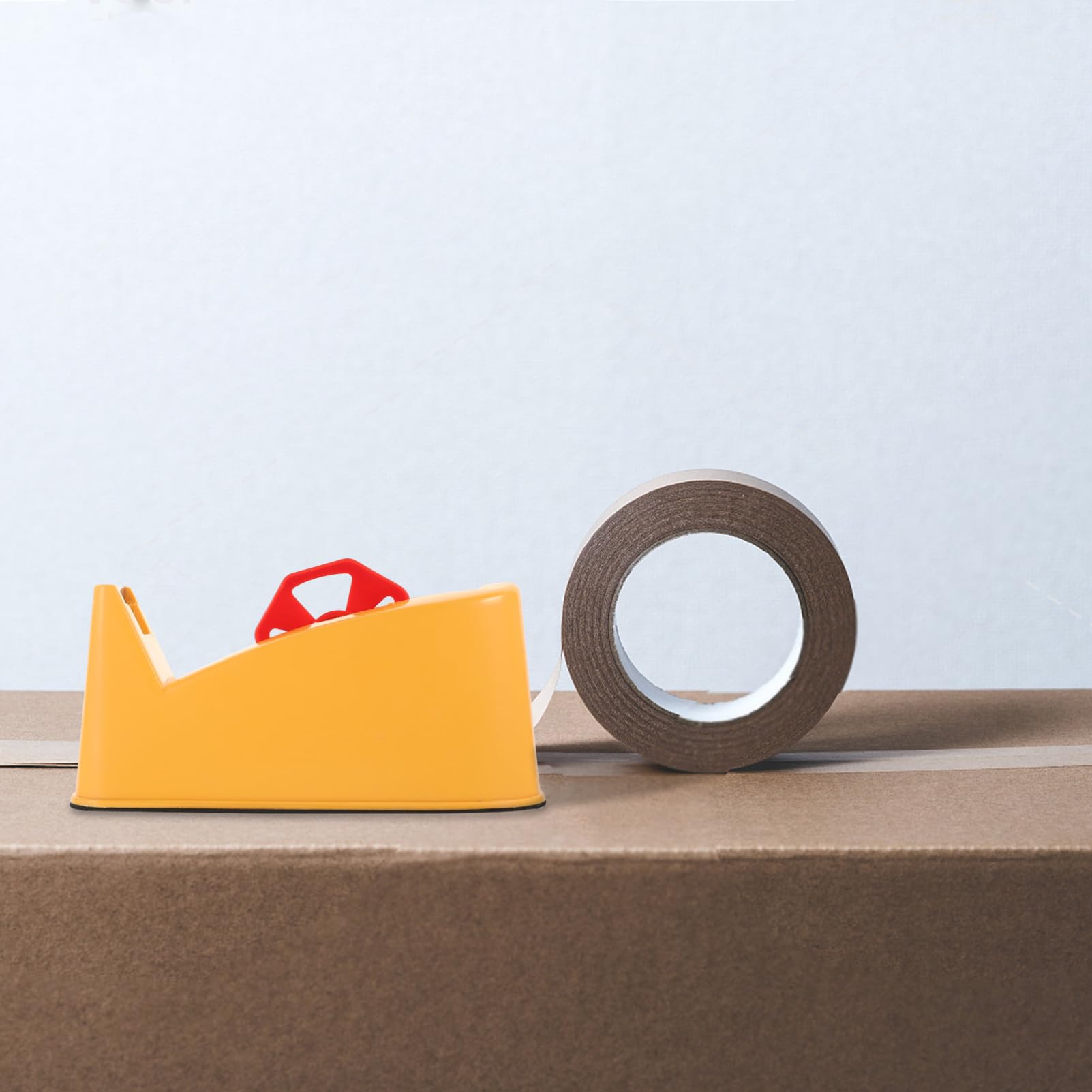 SEWACC Klebebandspender Mit Ergonomischer Kartonverpackungsgerät Für Einfaches Abrollen Und Schneiden Für Büro Und Zuhause Farbe Zufällig