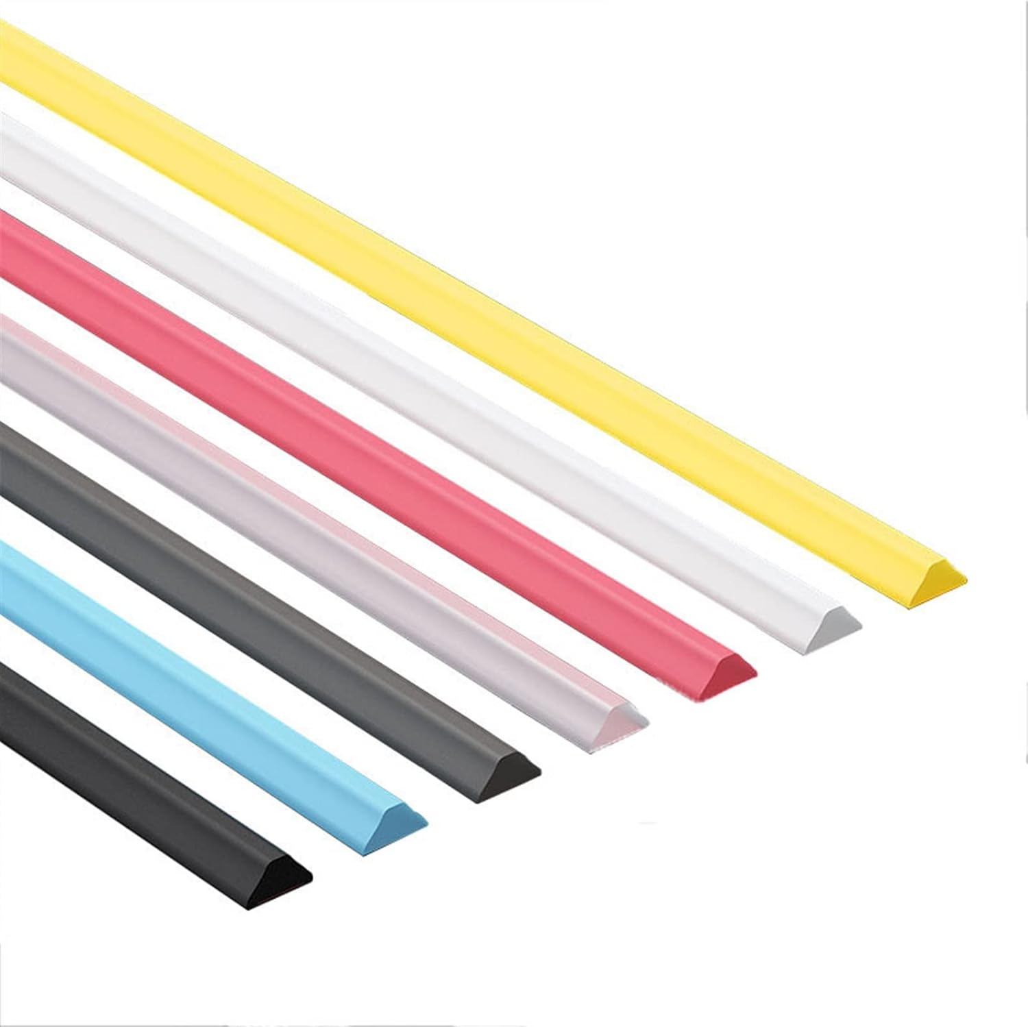 Melairya 10ft Water Barrier for Sink, Shower Corner Water Guard for Bathtub Edge, Kitchen Splash Guard, Water Dam Strip for Countertop, Frameless Shower Threshold Water Stopper for Bathroom