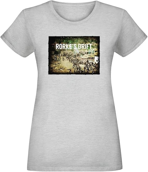 Rorke's Drift TShirt Jersey Top for Women 100 Soft Cotton DTG