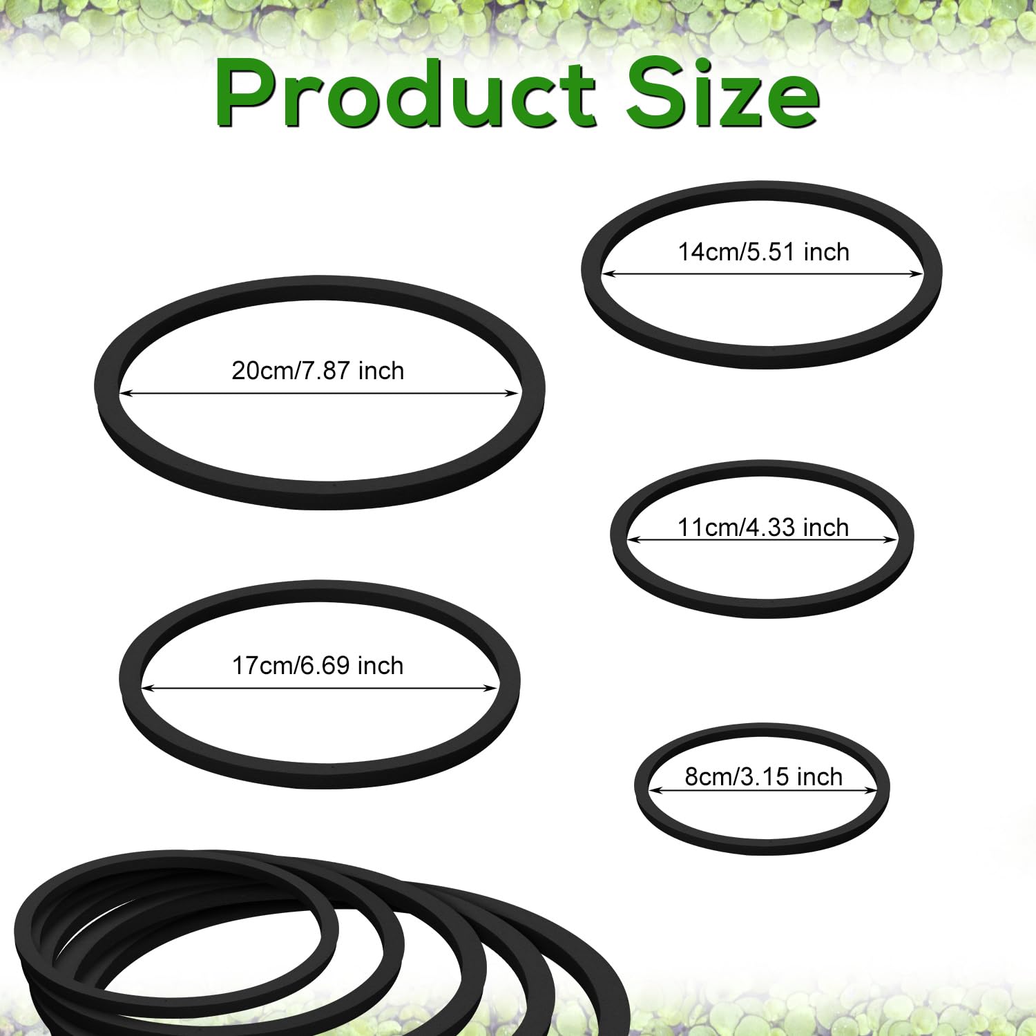 XIHIRCD 5pcs Aquarium Floating Plant Rings - Image 2
