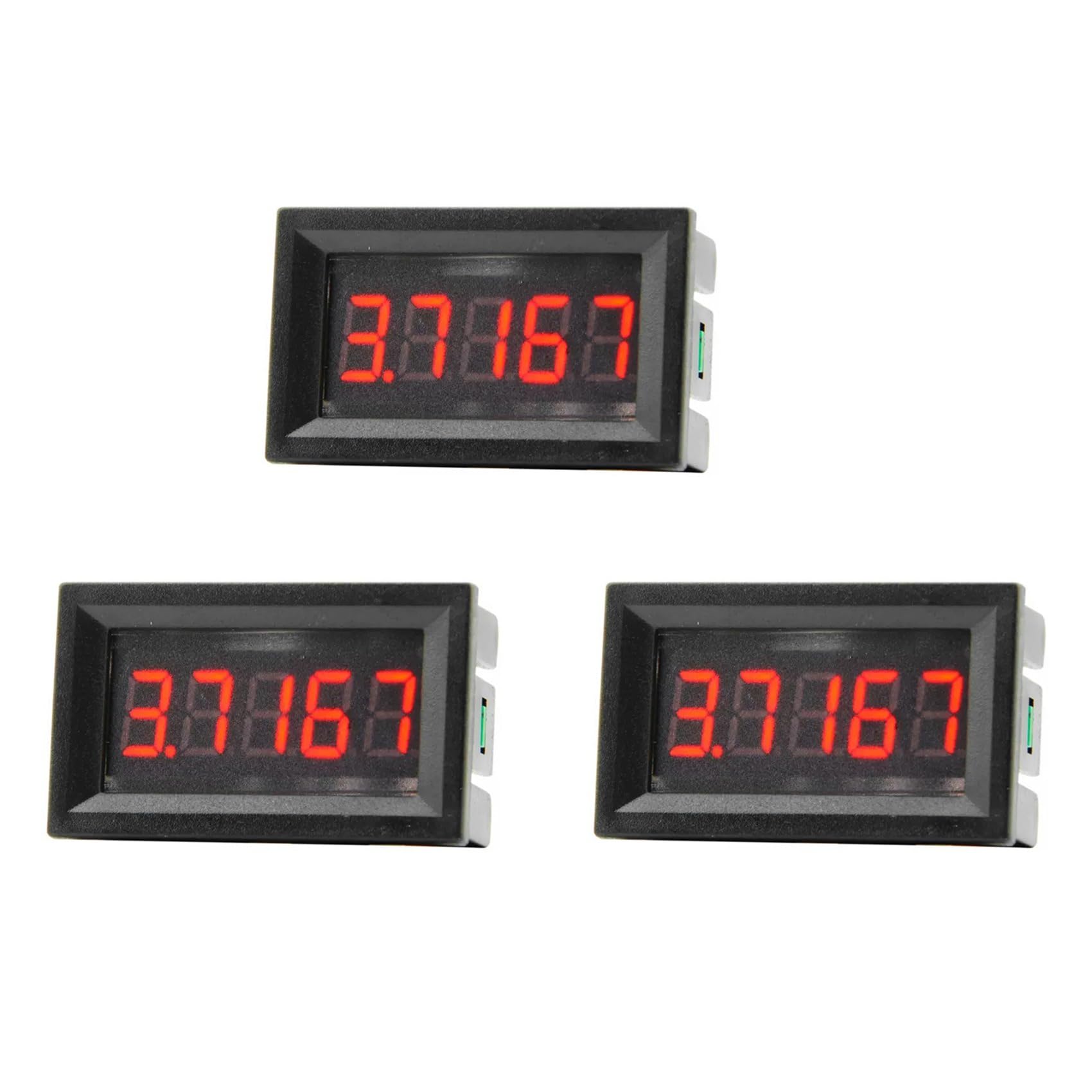 Ctrlzs 3X Digital 0.56Inch Led Display 5 Bits Dc 0-33.000V Voltmeter Voltage Meter Tester