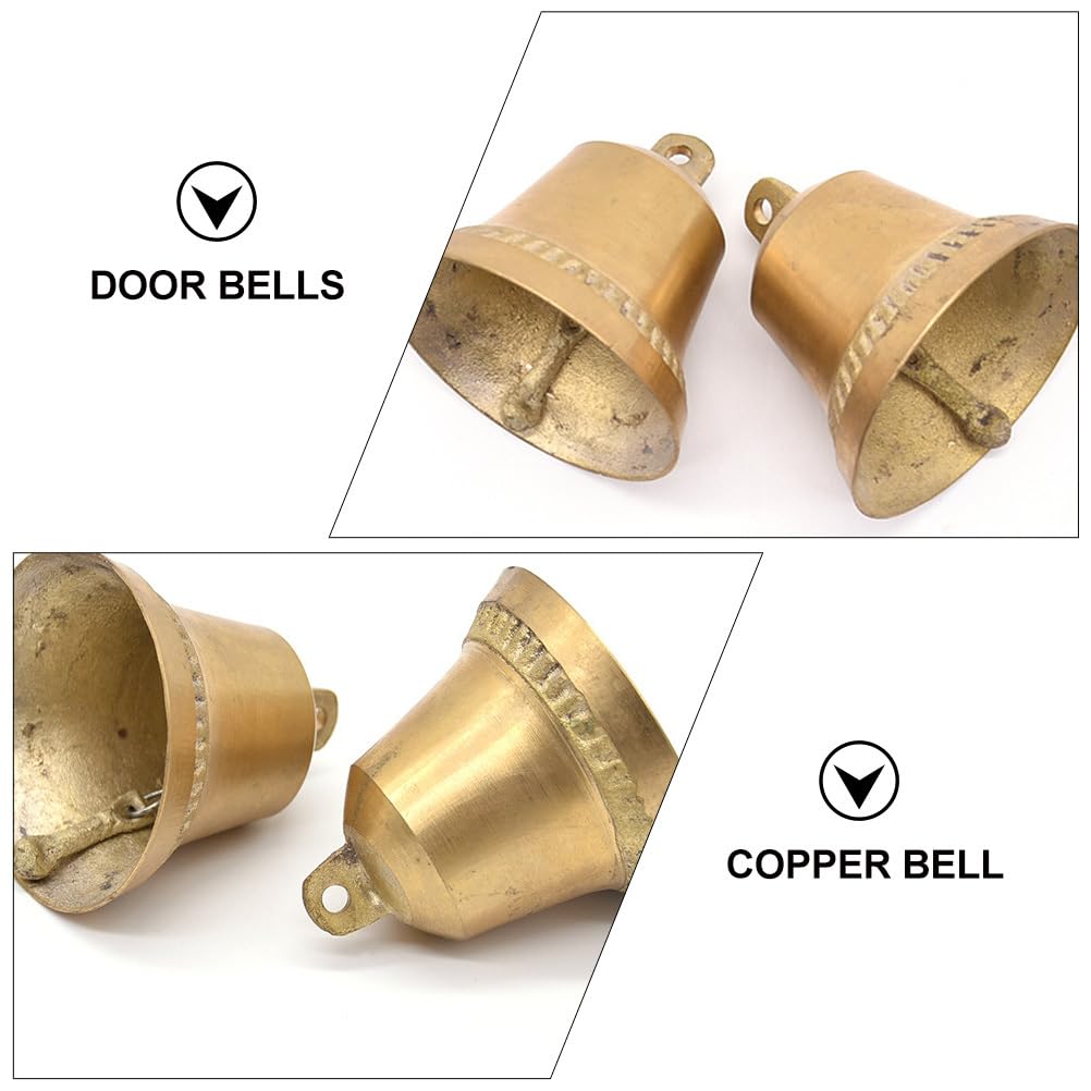 Artibetter Vintage Bells Craft Oro Jingle Bells Campana di Ottone Campane Feng Shui Ornamenti Fai da Te Carillon di Campane per Fai da Te Carillon di Fare