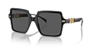 Woman Sunglasses Black Frame, Dark Grey Lenses, 55MM