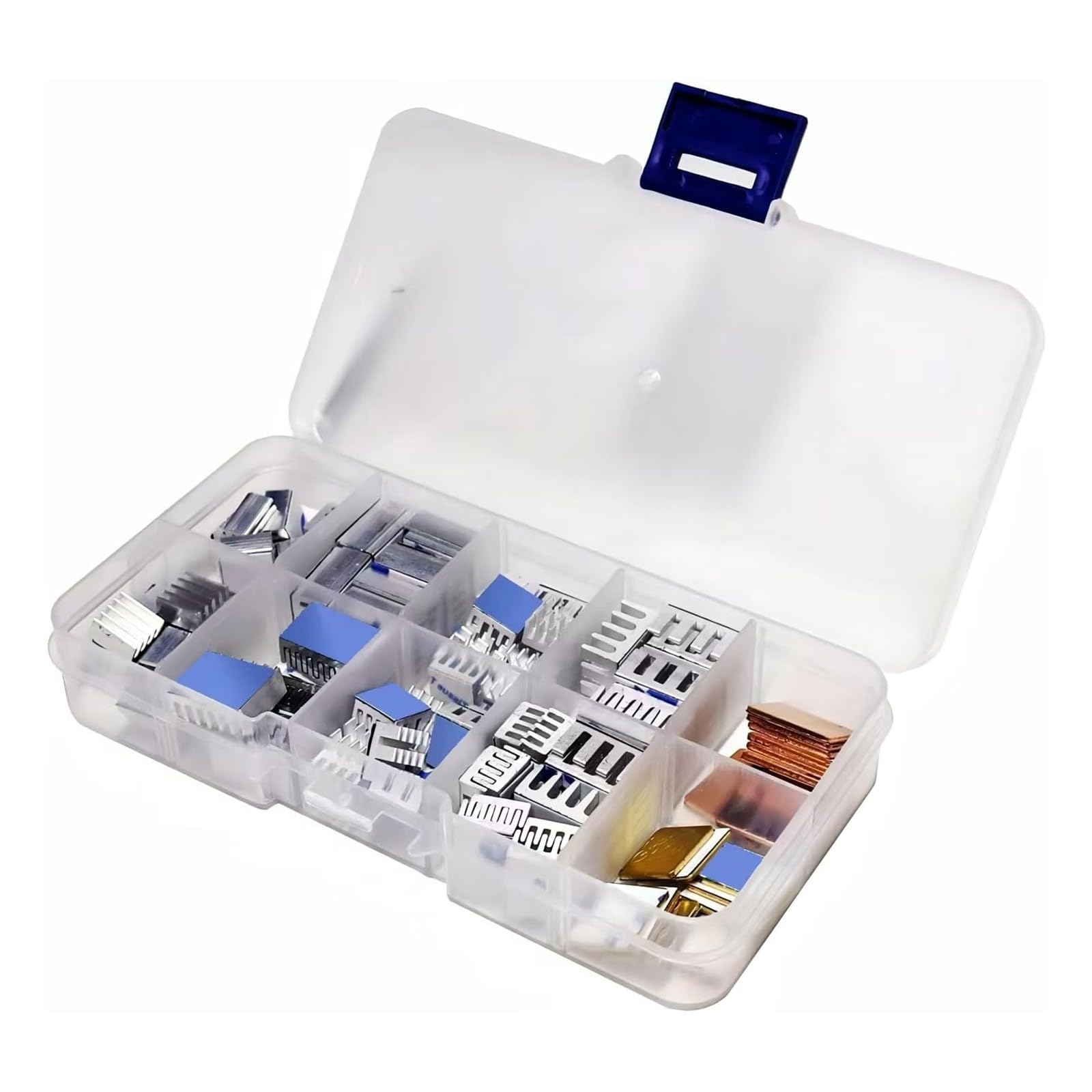 Efficiency - Juego de disipador de calor de aluminio con cinta adhesiva de conductividad para Raspberry B 2, 3, 4, placas de desarrollo, juego de disipadores de calor de aluminio para placas de