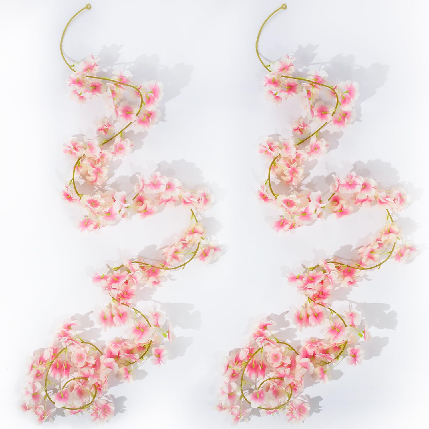 JETOHIX 2 Pieces Artificial Cherry Blossom