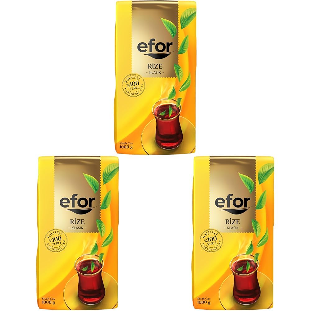 Efor Rize Klasik Dökme Çay 1000 g (3 paketi)