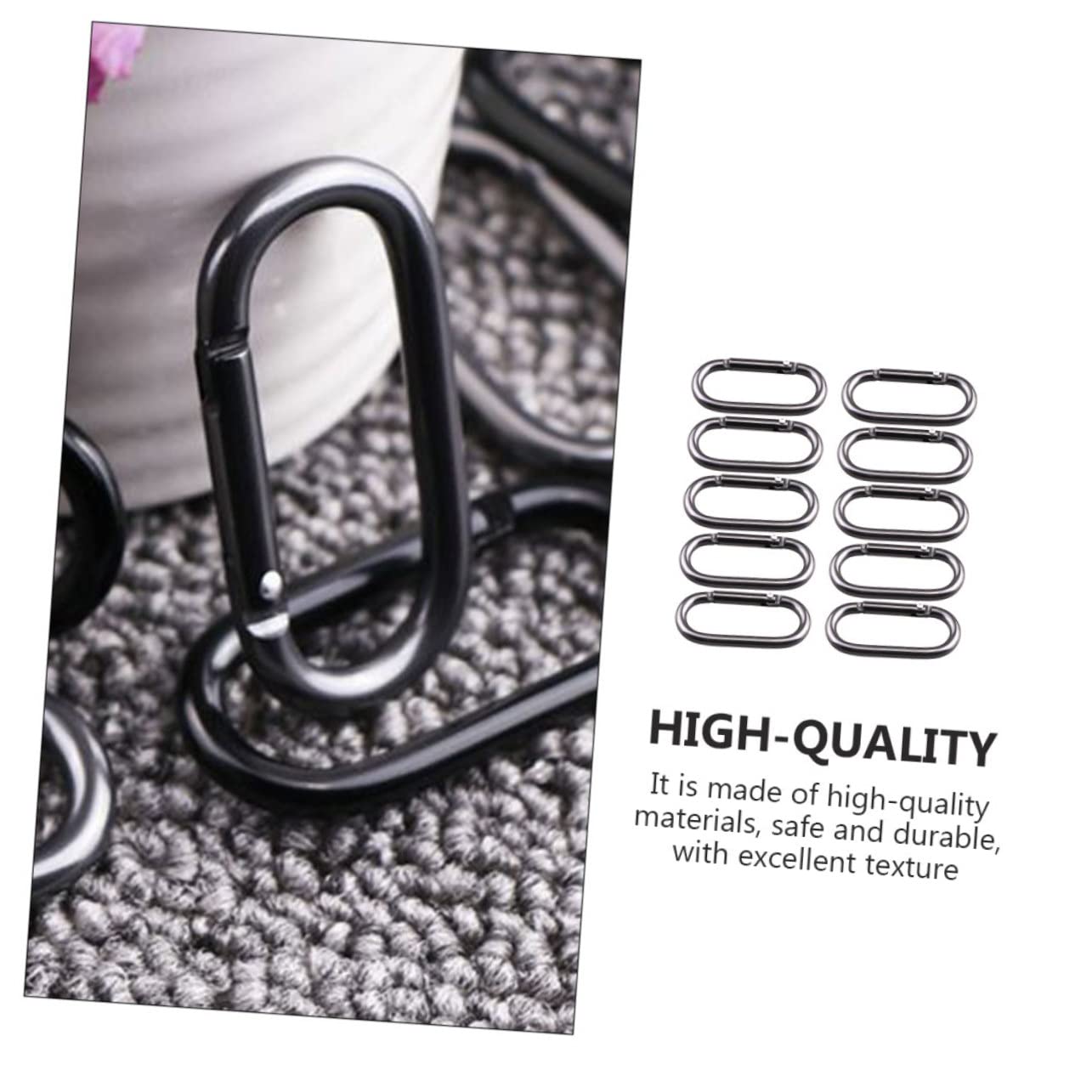 UPKOCH 3 Sätze Oval Buckles Für Wasserflaschen Und Taschen Praktische Karabiner Für Camping Und Outdoor Aktivitäten Und Langlebig 20 Stück * 3
