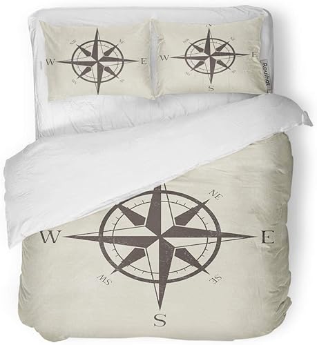 Juego de funda de edredón para cama de matrimonio, de microfibra, 3 piezas, para decoración de dormitorio, Poliéster & Mezcla de poliéster, Color