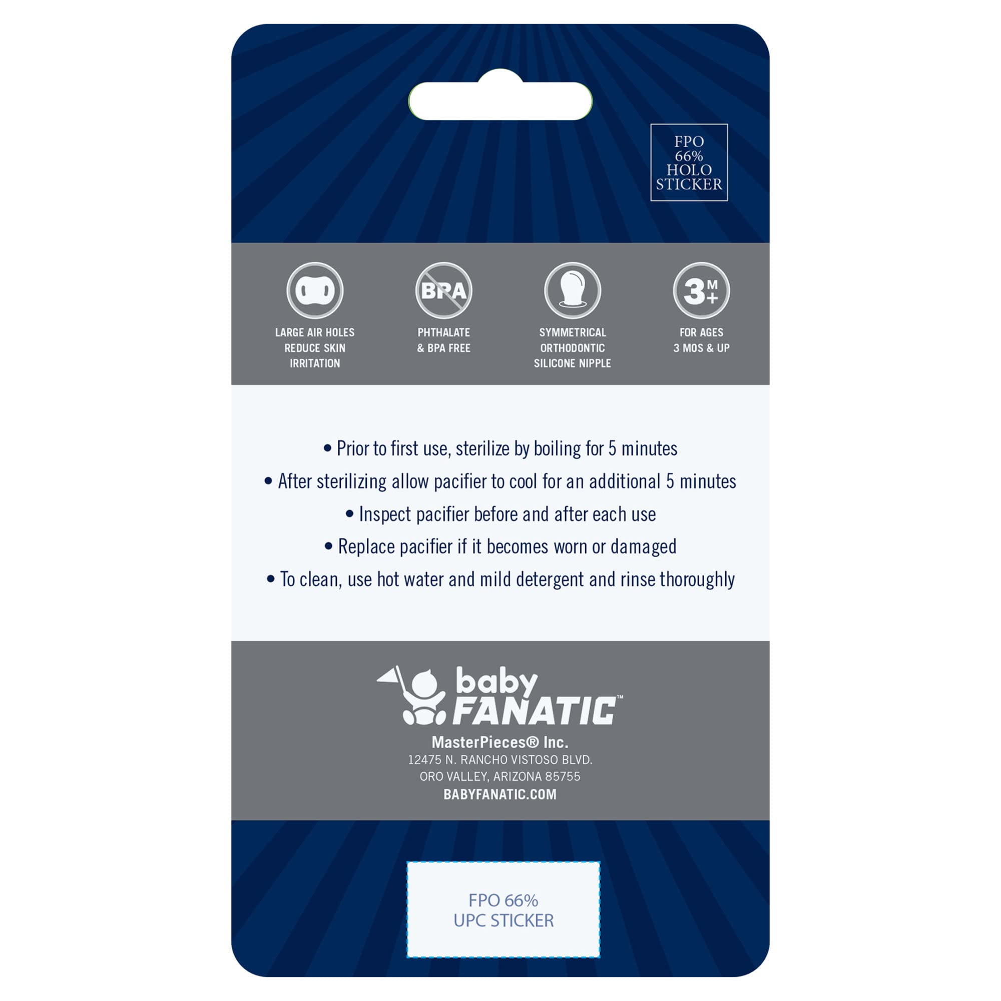 Baby Fanatics Ums2000: Mississippi Pacifier 2-Pack