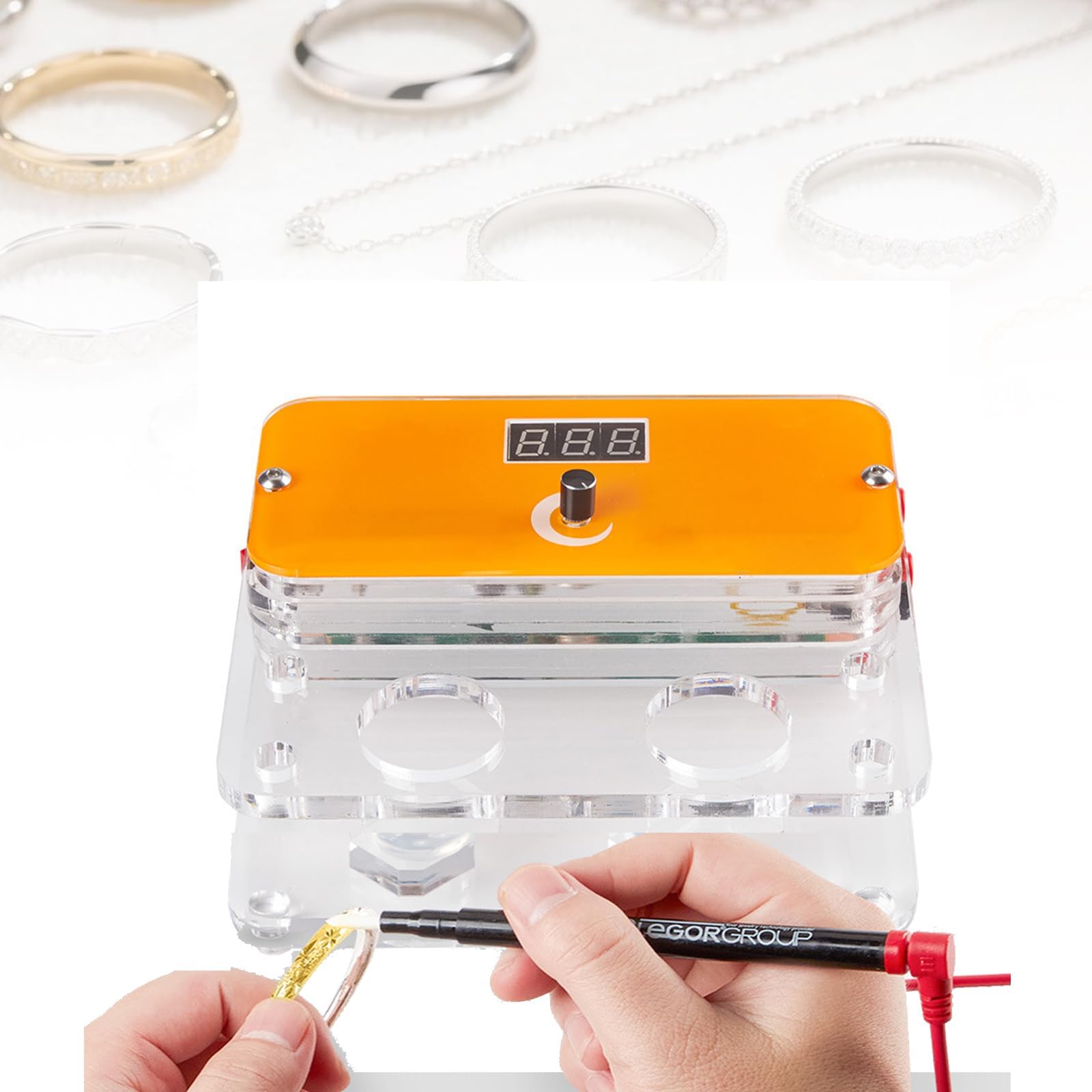Jewelry Electroplating Machine, Brush Plating System for Gold and Silver, Electroplating Equipment Kit for Jewelry Tools