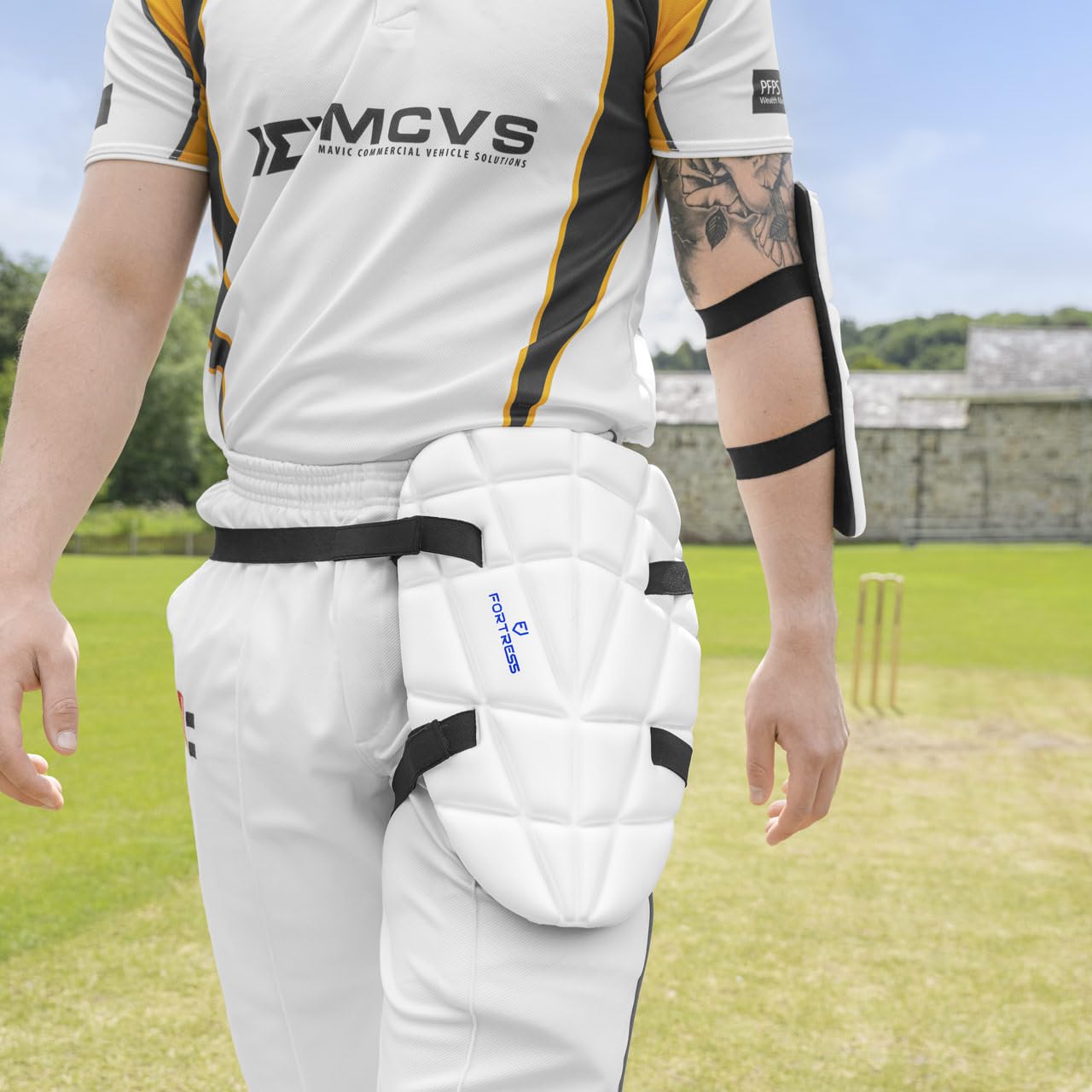 FORZA Fortress Cricket-Oberschenkelpolster – erhältlich in 3 Größen | Leichtes Cricket-Oberschenkelpolster