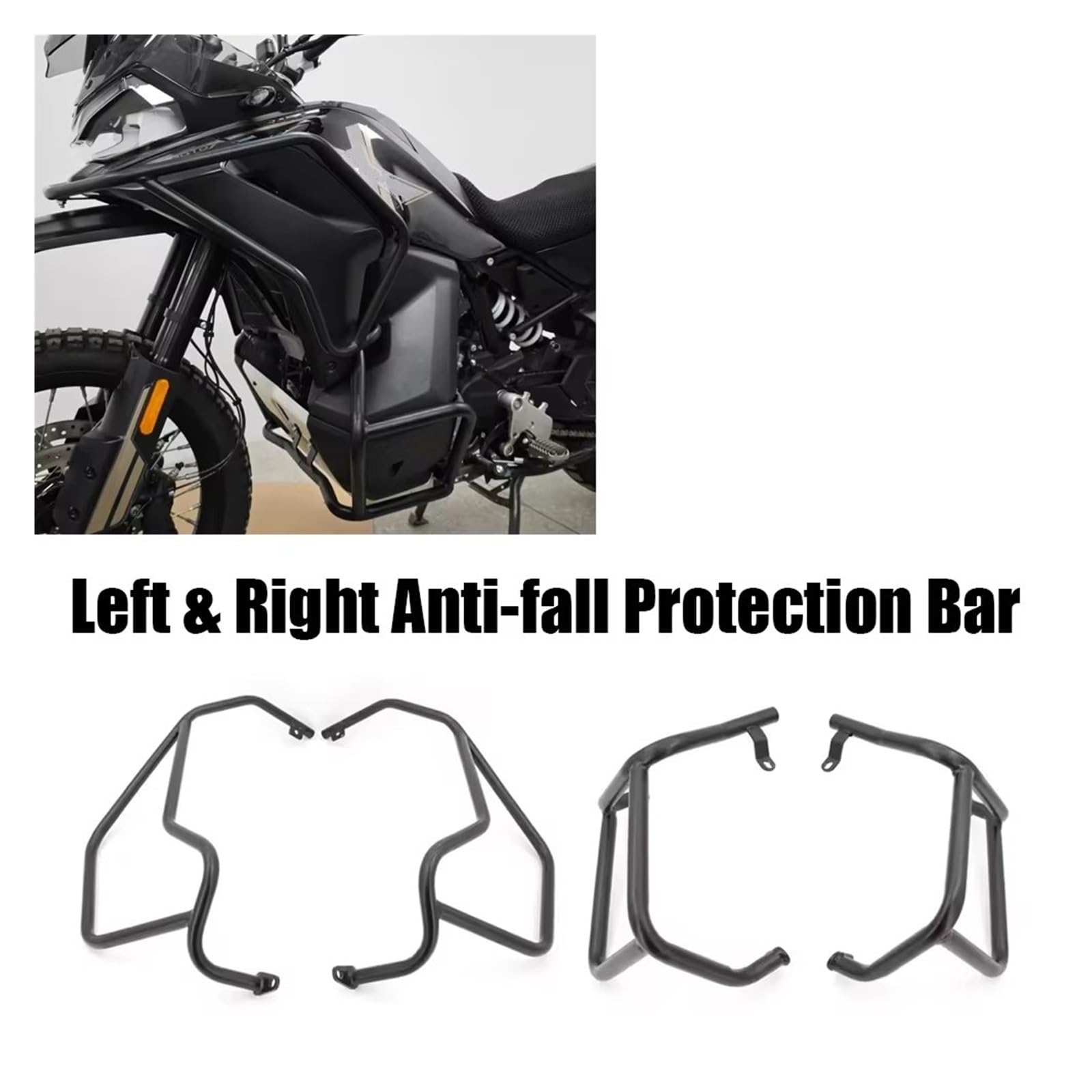 Paramotore Tubolare Per CFMOTO 800 Per MTX Moto Anti Crash Bar Telaio Protezione Paraurti Per 800MT-X 2025 Protezione Motore Highway Crash Bar Kit Telaio Barra Motorcycle motore Paraurti