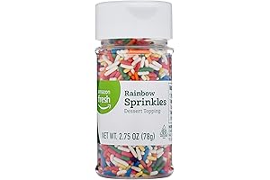 Premium EBT Rainbow Sprinkles for Eye-Catching Dessert Creations (2.75oz)