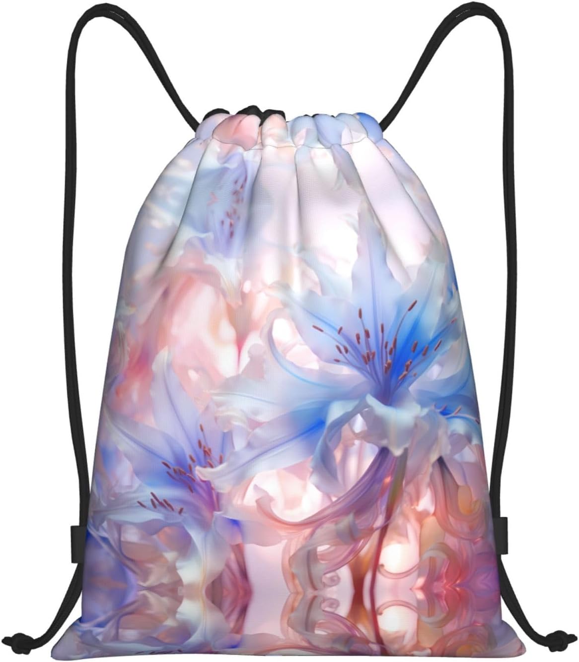 hyacinthus Foldable drawstring backpack, lightweight storage bag - large-capacity fitness travel bag