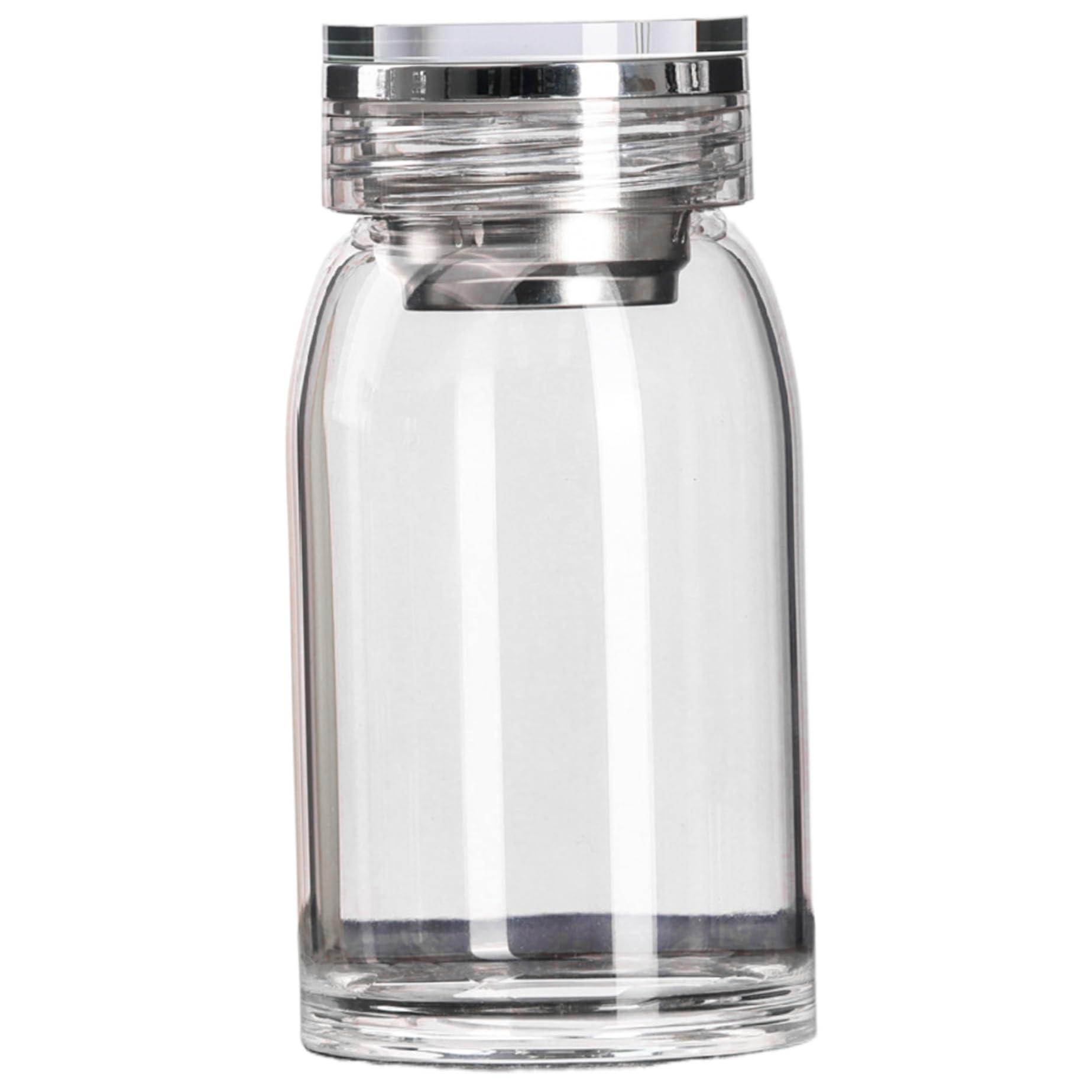 Peosaard 450Ml Borosilicate Glass Water Bottle, 15Oz Heat-Resistant Clear Glass Water Bottle, Leakproof Wide Mouth Tea Infuser Bottle With Sleeve For Beverage, Juices, Tea, Wide Mouth Glass Water Bottle