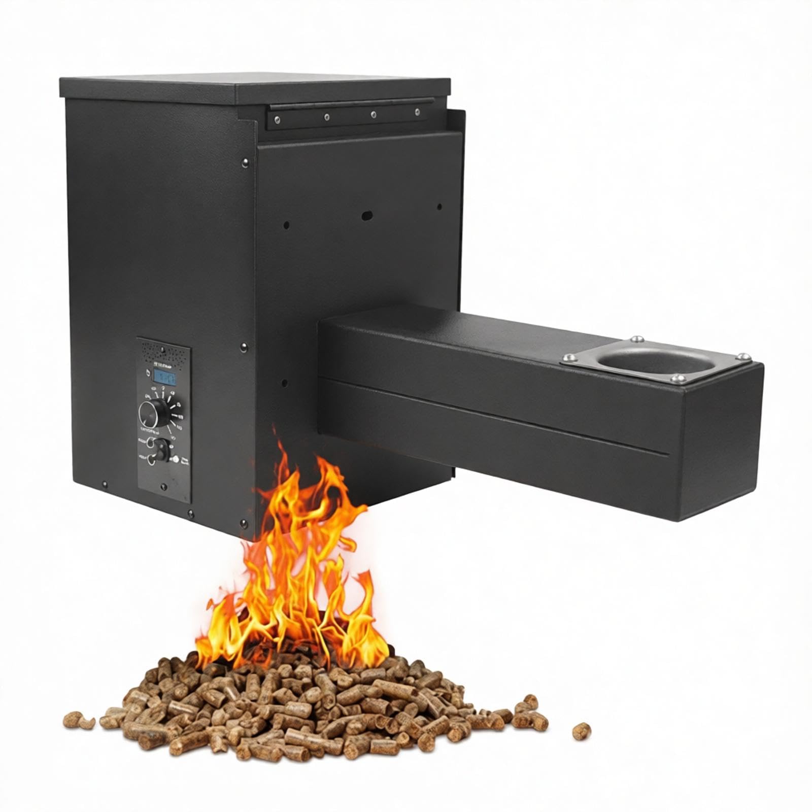 Kit Di Montaggio Per Tramoggia Per Affumicatore A Pellet Per Barbecue, Parte Per Affumicatore Elettrico A Pellet Con Accensione Automatica E Allarme Di Temperatura Alta/bassa, Controllo Della