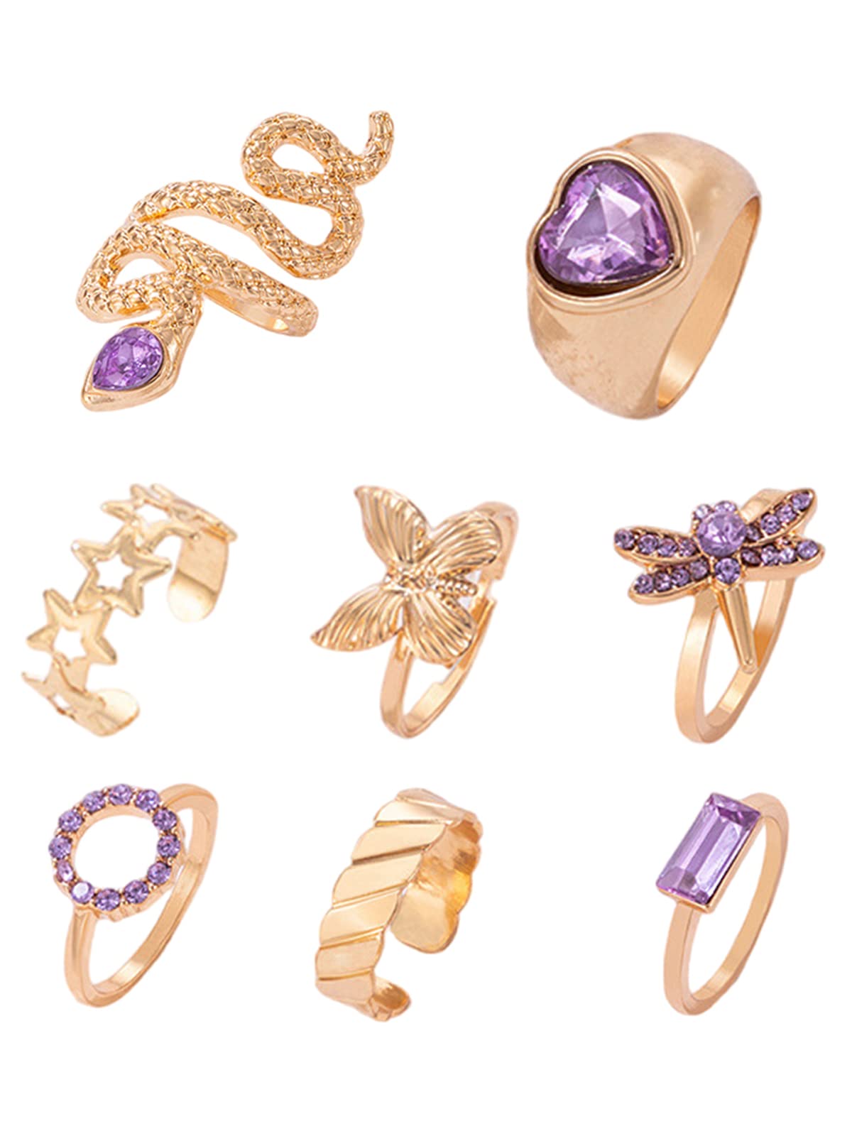 Scintillare By Sukkhi Modish Gold Plated Combo Finger Rings for Women (B0C55HQ483) Amazon Price History, Amazon Price Tracker