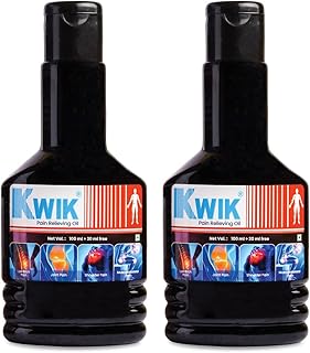 OZONE KWIK Pain Relief Oil with Cinnamomum &amp; Mahanarayan Oil | Ayurvedic Pain Relief Oil | For Joint, Back, Knee, Shoulder...