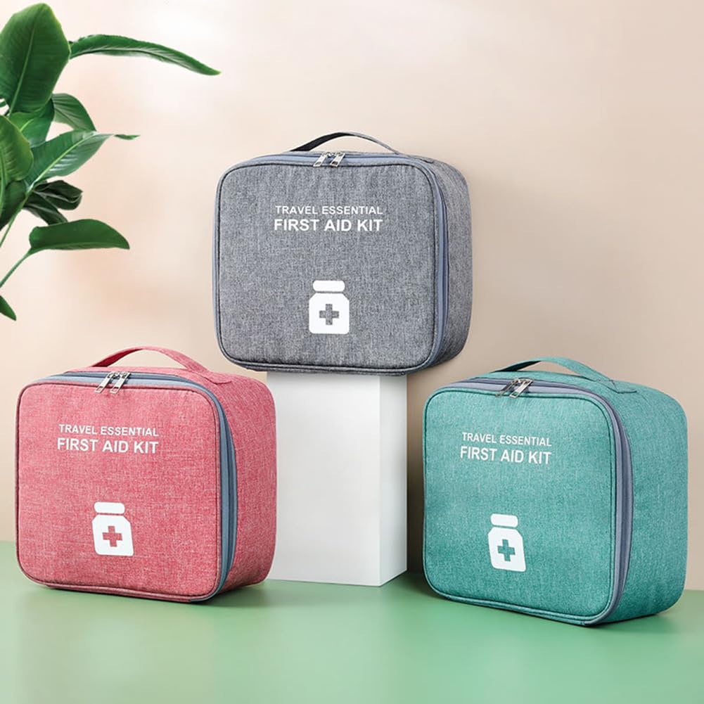 Borsa Pronto Soccorso Vuota First Aid Kit Pouch Kit di Pronto Soccorso da Viaggio Borsa per Medicinali da Viaggio per Casa, Esterno, Ufficio, Alpinismo, Campeggio