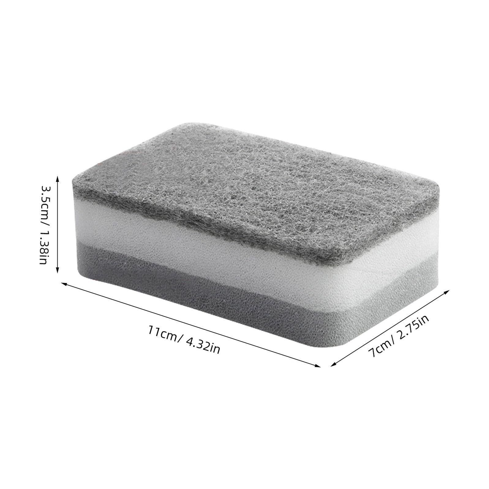 10 PEZZI SPUGNE di risciacquo, lavatrice, spugna detergente multifunzionale, cucina, EUR 9,63