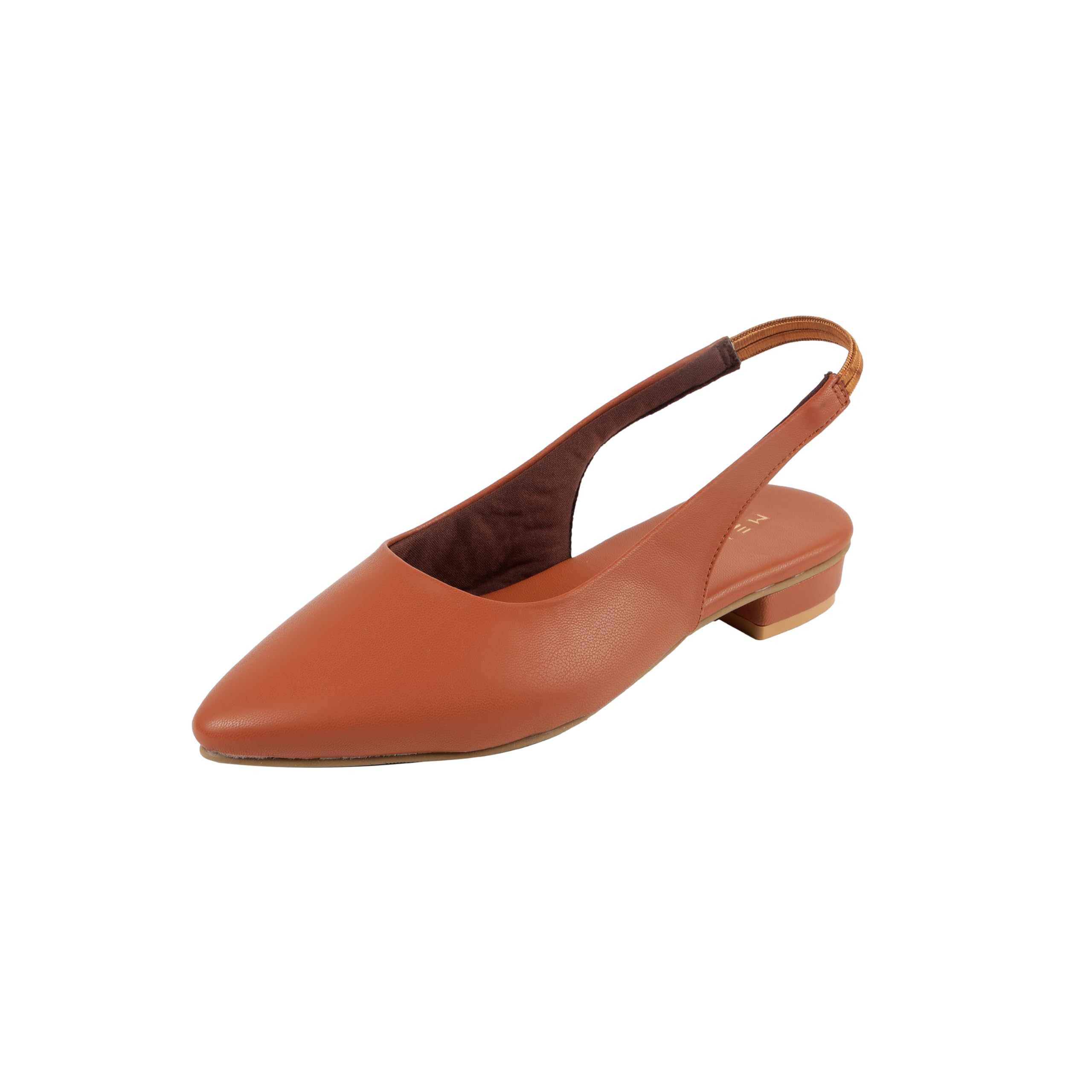 Women's Pointed Toe Slingback Flats with Elastic Heel Strap-image-30