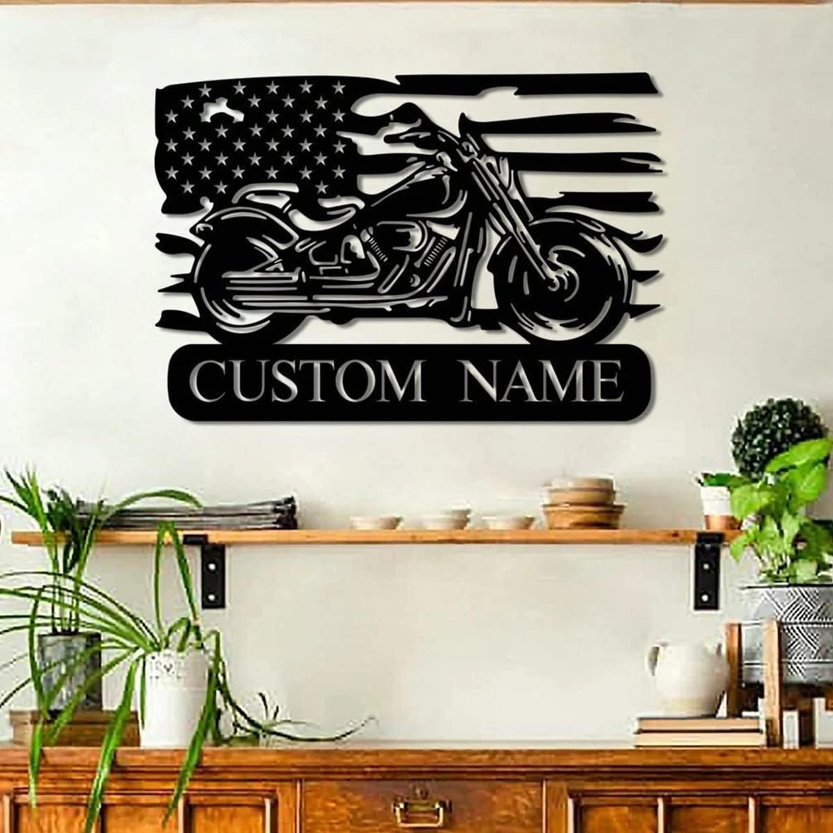 IZI POD Arte de pared de metal personalizado para motocicleta, letrero personalizado, arte de motocicleta, regalo personalizado de motociclista,