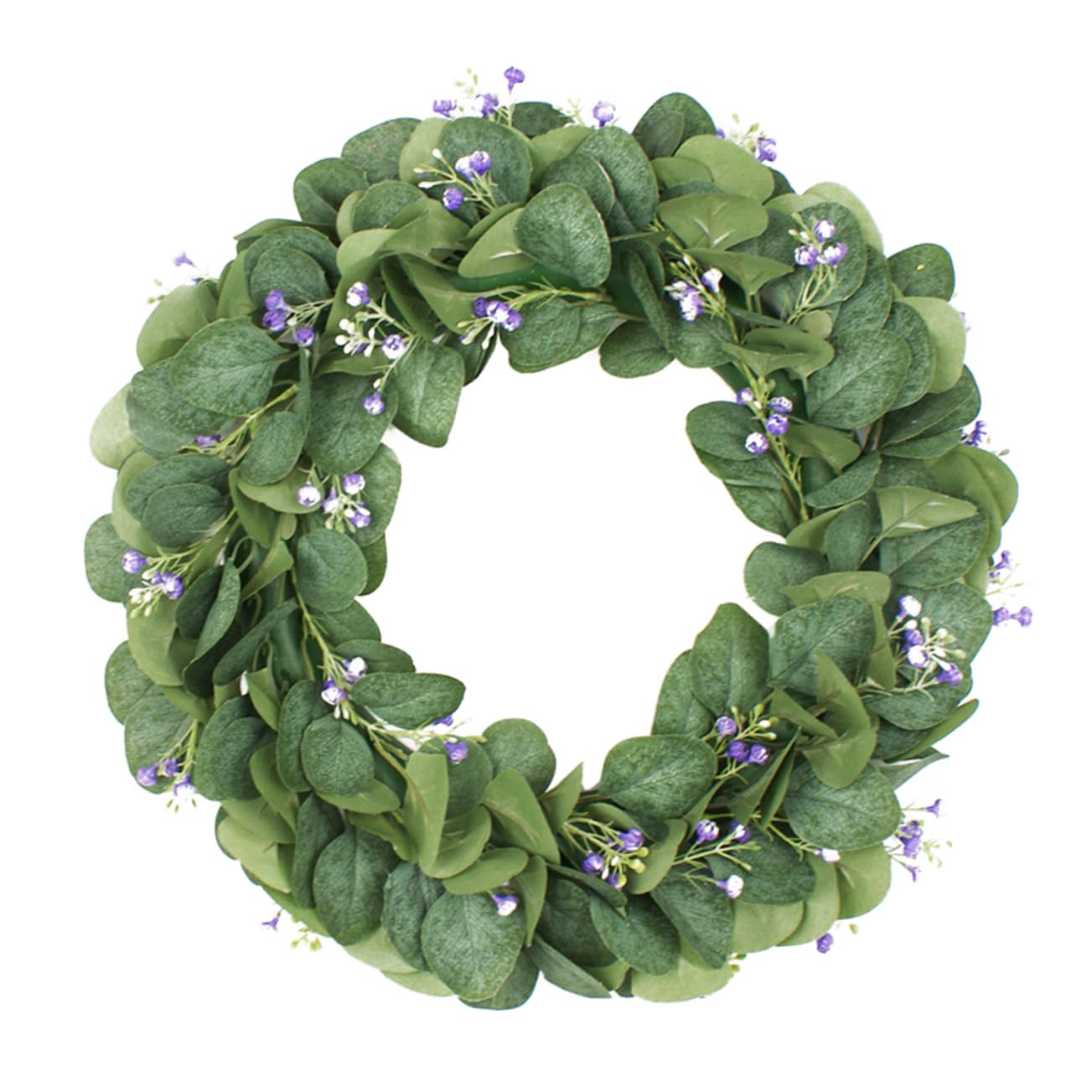 Unomor Elegant Front Door Wreath Hanger Vivid Wreath Pendant Leaf Garland Home Accessory