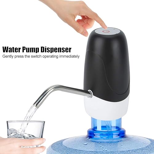 Miniatura 3 de Bomba automática de botella de agua, dispensador de agua recargable universal portátil con interruptor, carga eléctrica USB para camping, cocina,