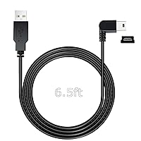 Vista 1 de YQMAJIM Cable de carga para cámara de salpicadero, mini USB de 6.5 pies, espejo de cámara de salpicadero, cable de alimentación GPS, compatible