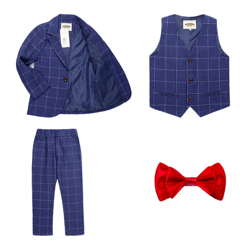 Traje Conjunto De Bebés Niños 3 Piezas Elegante para Ceremonia Bautizo Comunión