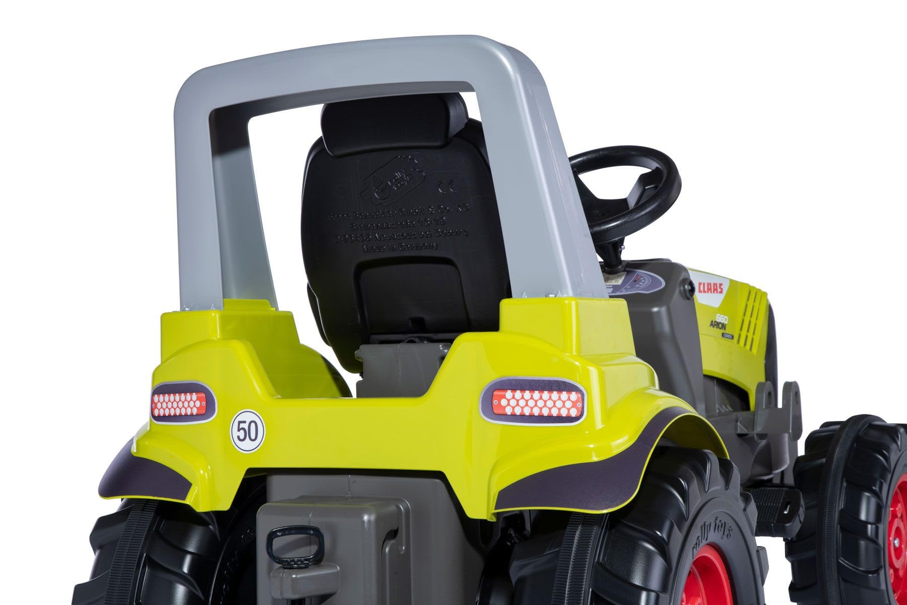 CLAAS Arion 660 rollyFarmtrac Premium II - Tractor de Pedal, Edades de 3 a 8 años, Asiento Ajustable, Peso Delantero y acoplamientos