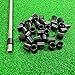 KeGOLF 10 Pieces Solid Black Flat Golf Iron Putter Ferrules for 0.370/0.355/0.355 Shaft Plastic Golf Sleeve Ferrules Replacement Golf Club Shafts Accessory Kit (13.5x18.8, 335)