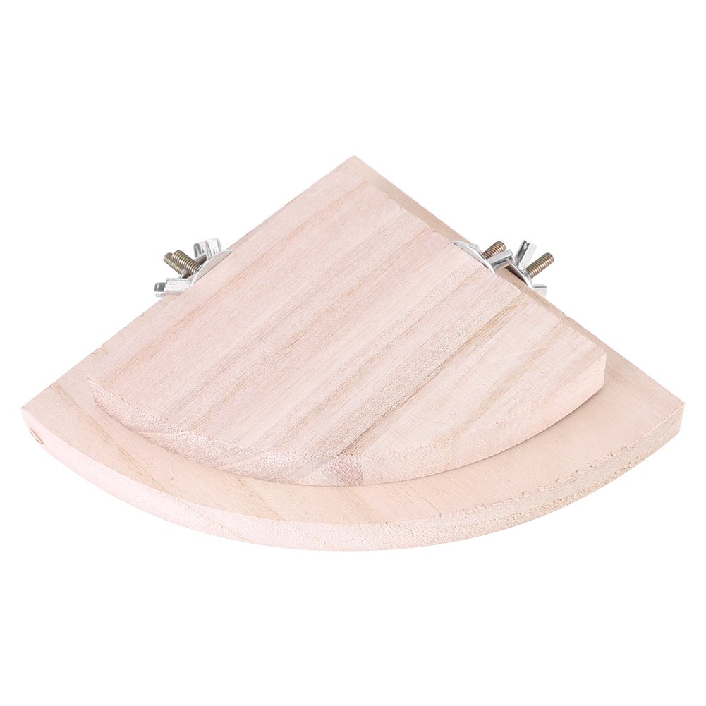 2pcs Piattaforma di Legno Gabbie per Uccelli Posatoio Legno Gabbia per Uccelli Accessorio per Voliera per Nidi Piattaforma Giocattolo per Pet Pappagallo di Criceto Caldo
