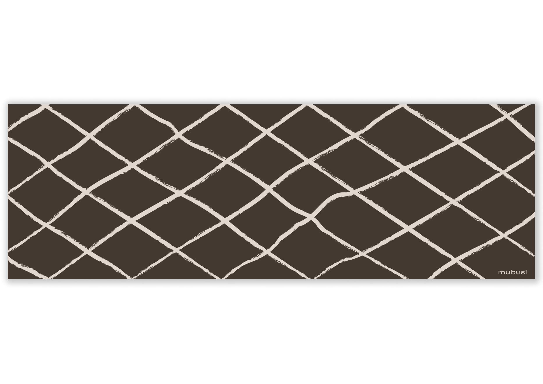 mubusi Alfombra Vinílica Cocina Salón - Varios Tamaños - (Bereber Marrón 40x120 cm)