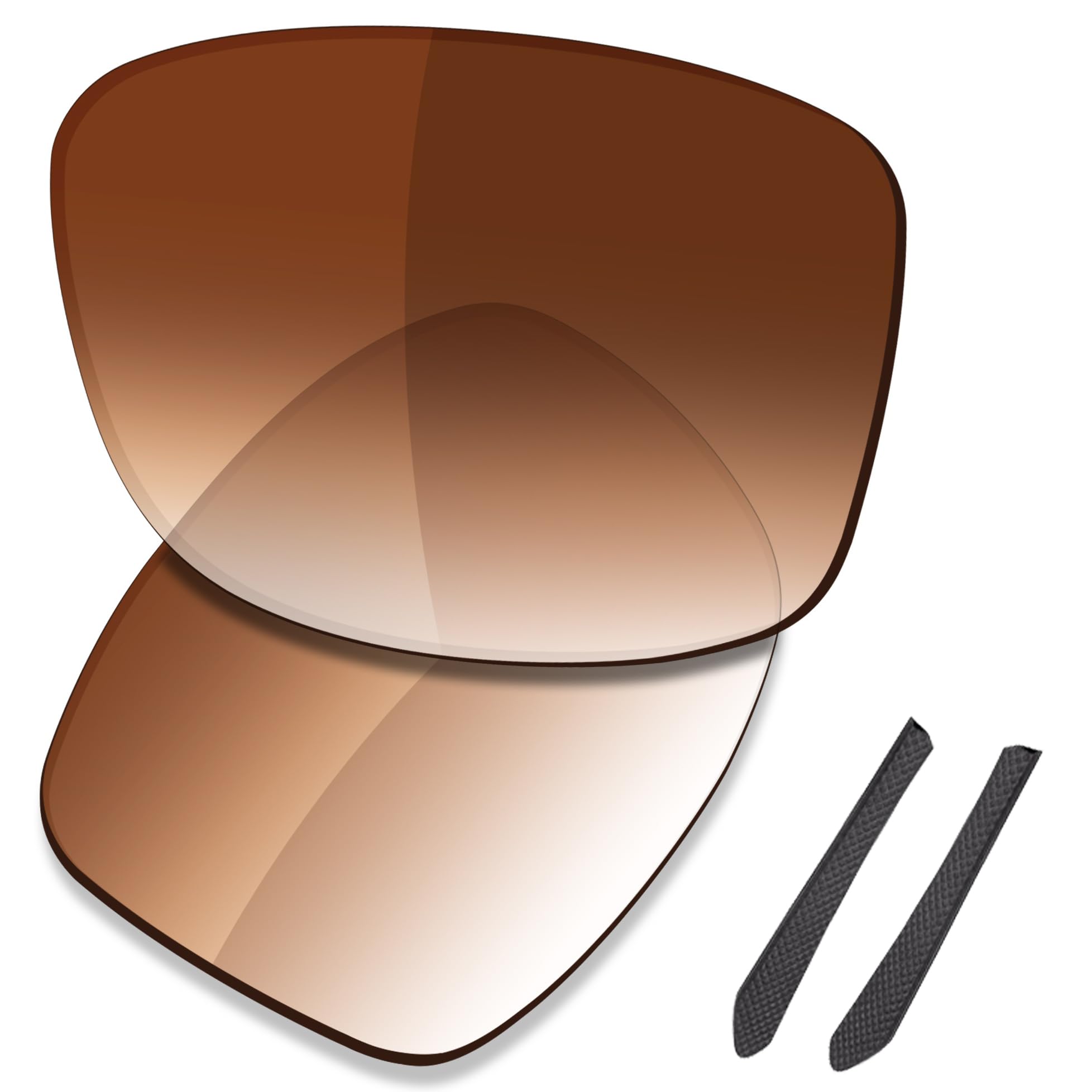 Saucer Premium Replacement Lenses for Oakley Jupiter Squared OO9135 Sunglasses High Defense - Brown Gradient Tint Polarized
