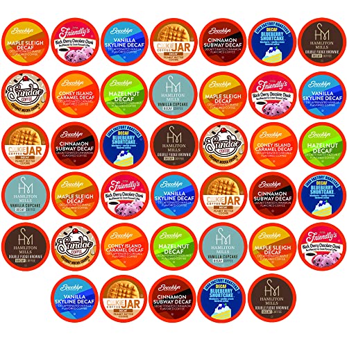 Two Rivers Coffee Decaf Flavored Coffee Pods Compatible with Keurig K Cup Brewers