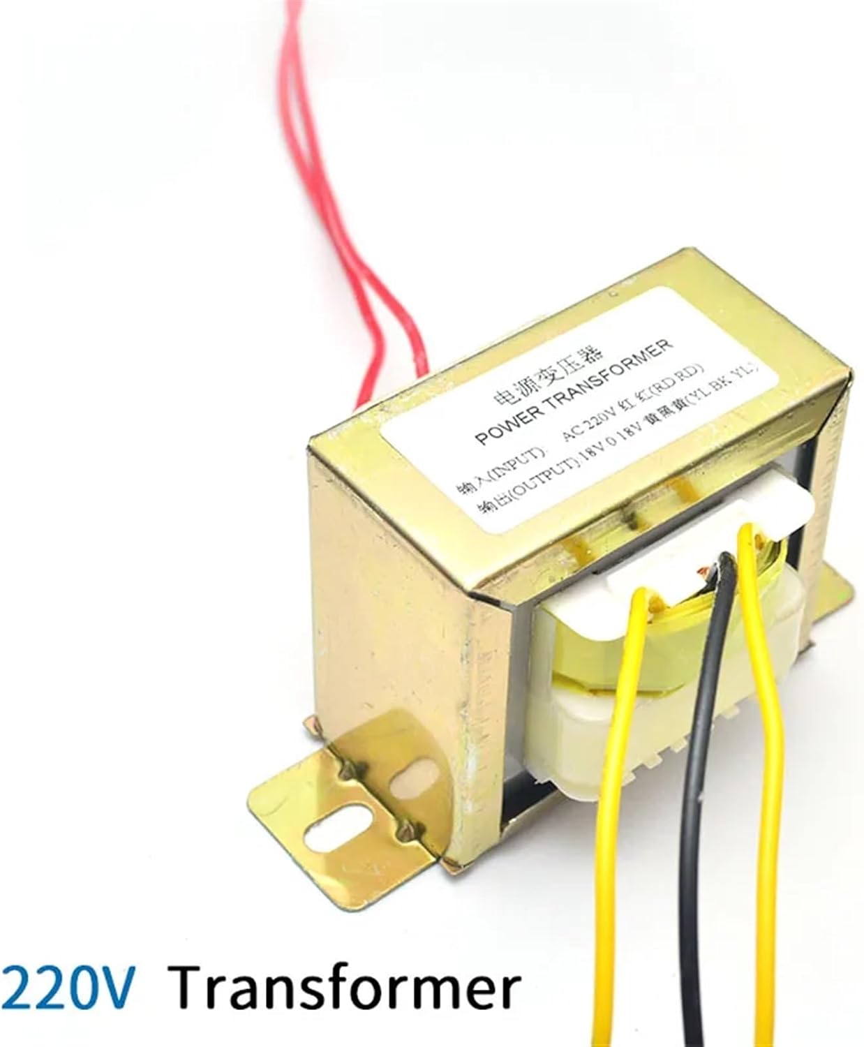 50W AC18V EI Ttransformer Input AC 110V 220V Output Double AC18V Power Supply for LM1875 Amplifier(220V)