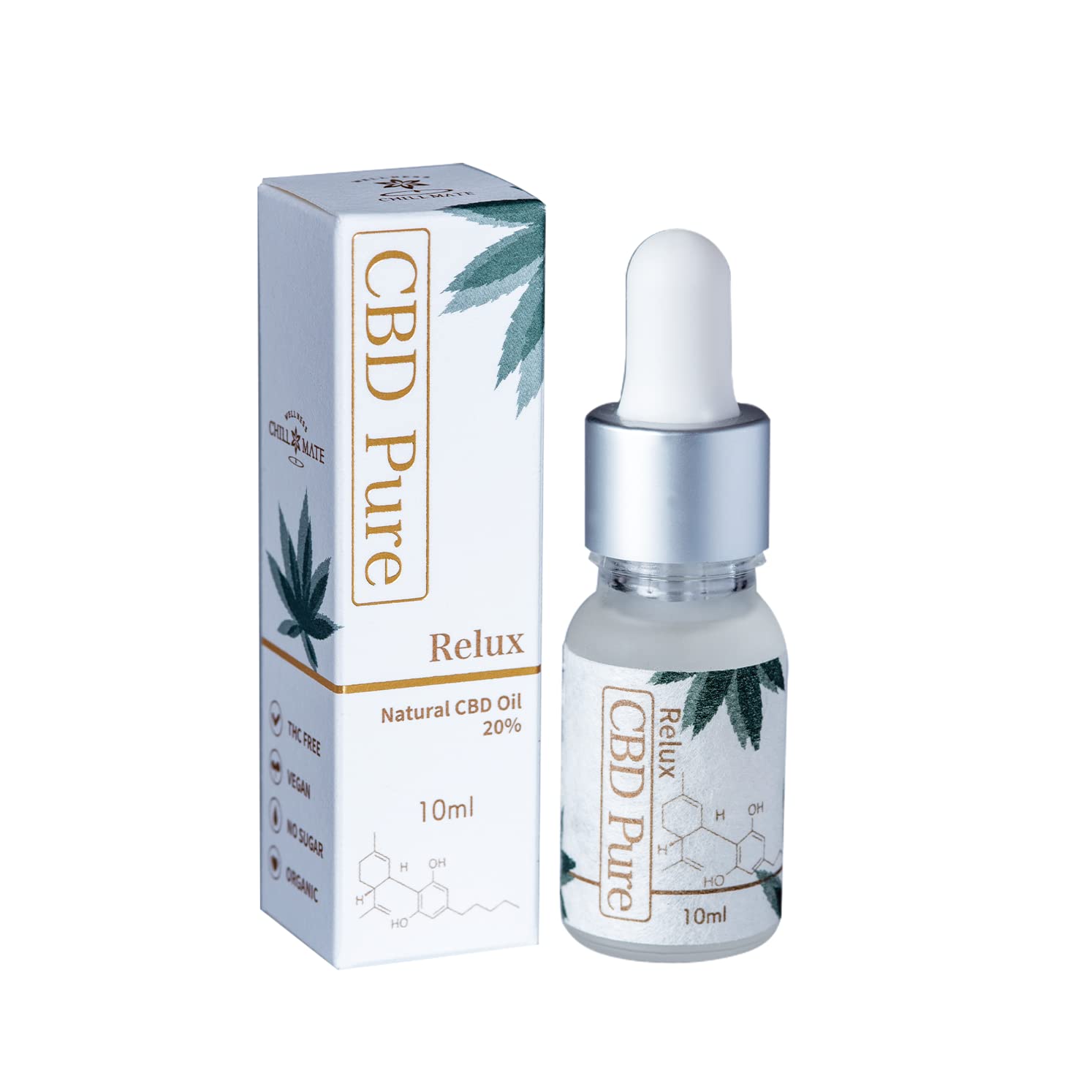 Amazon.co.jp: chillmate CBD ピュア 高純度 CBDオイル 20% 2000mg 