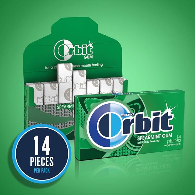 Chicle Sin Azúcar ORBIT Sabor Spearmint, Pack de 3 miniatura 6