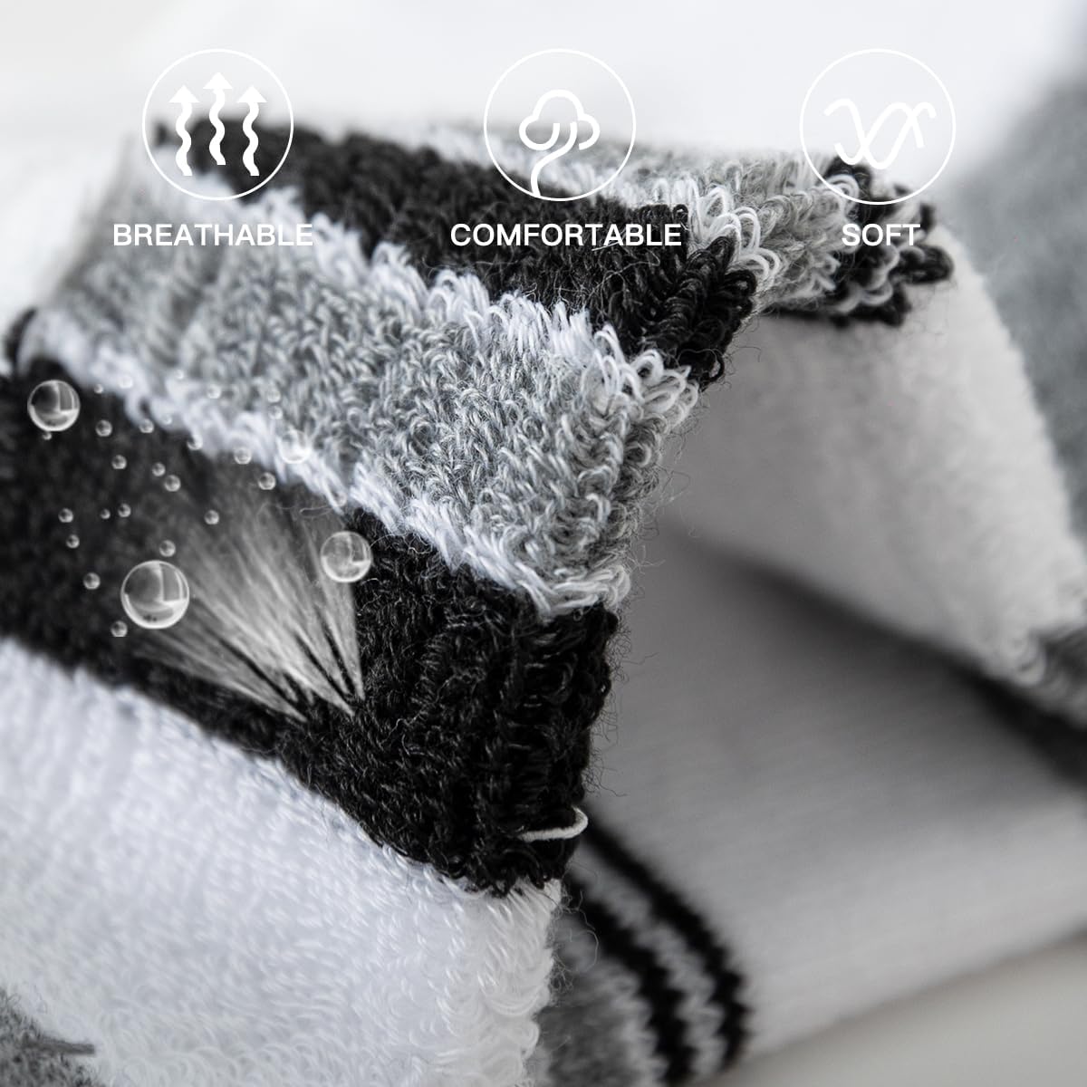 JOYNÉE 10 Pairs Mens Ankle Socks Athletic Running Socks with Tab Low Cut Socks for Men - Image 6