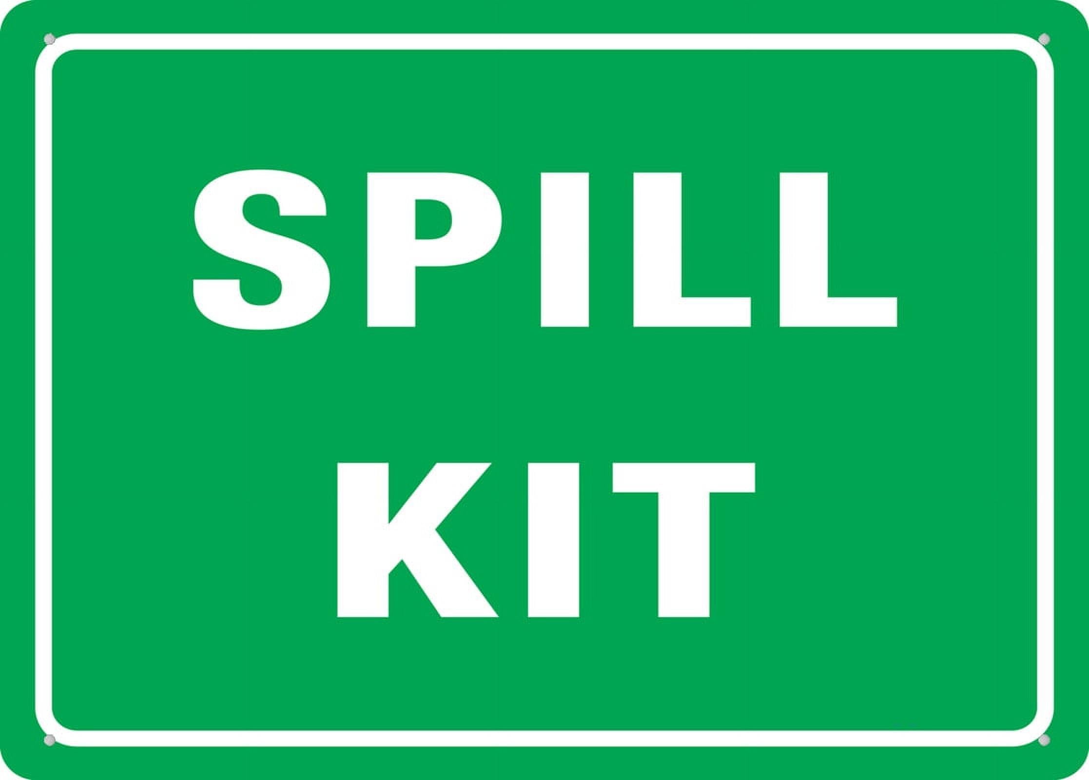 Peiyeety A04 Spill Kit Sign 12X16 Inches Rust Free Aluminum Easy To Read & Sturdy Keepoutdoor Metal Signs For Home Farm Yard